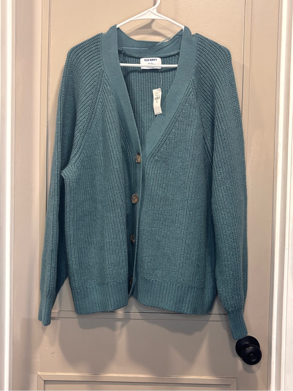 Old Navy Women's Teal Button-Front Cardigan